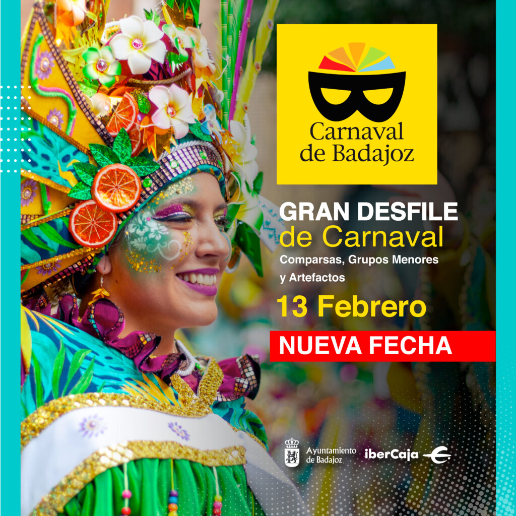 El Gran Desfile del Carnaval de Badajoz pasa al martes día 13