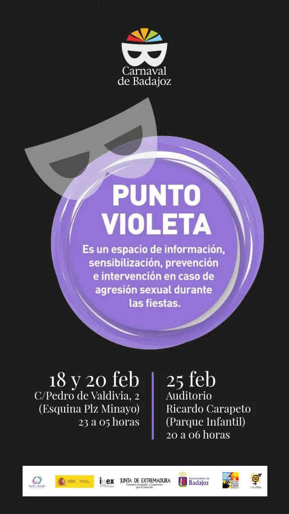 Punto Violeta para prevenir la violencia sexual en Carnaval